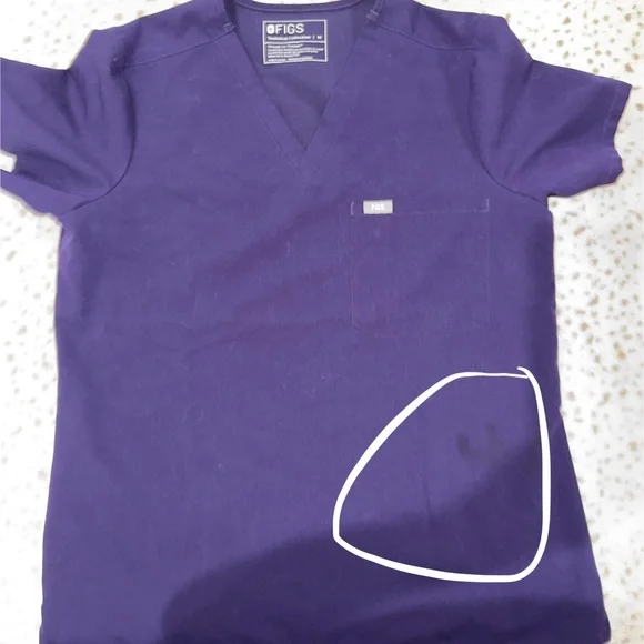 🩺 WOMENS FIGS PURPLE SHADOW SCRUB SET M•MP🩺 - Picture 6 of 7